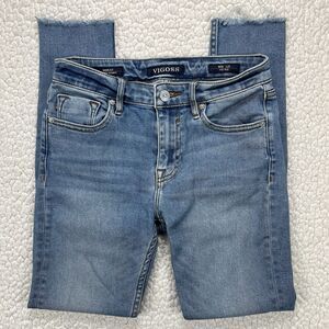 Vigoss Marley Jeans Women’s Size 25x27 Blue Super Skinny Mid Rise Stretch Casual